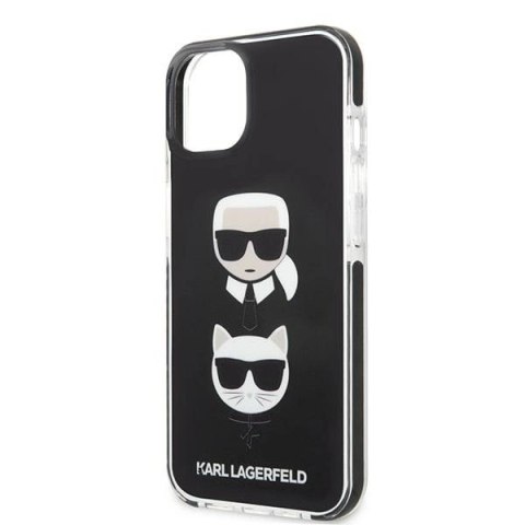 Etui Karl Lagerfeld Karl&Choupette Head na iPhone 13 mini - czarne Etui Karl Lagerfeld Karl&Choupette Head na iPhone 13 mini - czarne