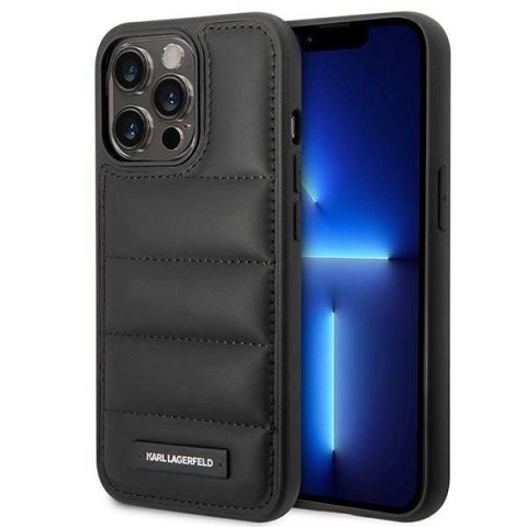 Etui Karl Lagerfeld Puffy Elongated Logo na iPhone 14 Pro - czarne