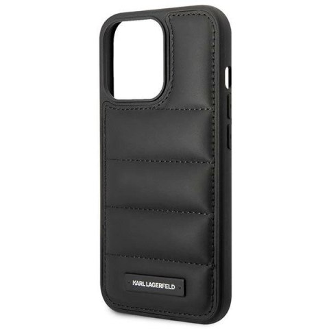 Etui Karl Lagerfeld Puffy Elongated Logo na iPhone 14 Pro - czarne