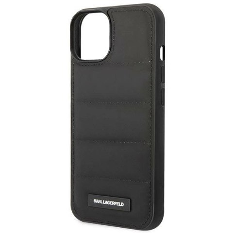Etui Karl Lagerfeld Puffy Elongated Logo na iPhone 14 - czarne Etui Karl Lagerfeld Puffy Elongated Logo na iPhone 14 - czarne