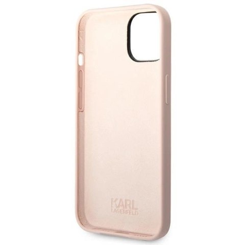 Etui Karl Lagerfeld Silicone Choupette Body na iPhone 14 Plus - jasnoróżowe Etui Karl Lagerfeld Silicone Choupette Body na iPhone 14 Plus - jasnoróżowe