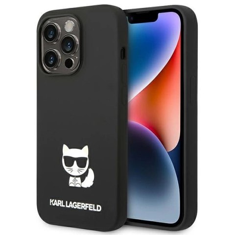 Etui Karl Lagerfeld Silicone Choupette Body na iPhone 14 Pro Max - czarne Etui Karl Lagerfeld Silicone Choupette Body na iPhone 14 Pro Max - czarne