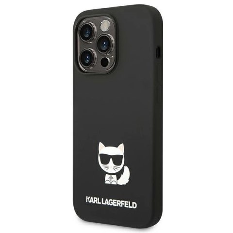 Etui Karl Lagerfeld Silicone Choupette Body na iPhone 14 Pro Max - czarne Etui Karl Lagerfeld Silicone Choupette Body na iPhone 14 Pro Max - czarne