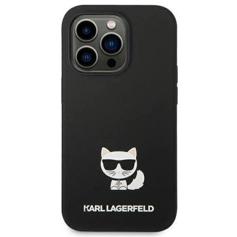 Etui Karl Lagerfeld Silicone Choupette Body na iPhone 14 Pro Max - czarne Etui Karl Lagerfeld Silicone Choupette Body na iPhone 14 Pro Max - czarne