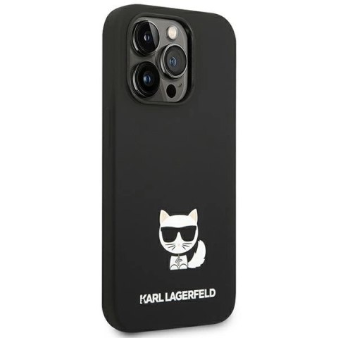 Etui Karl Lagerfeld Silicone Choupette Body na iPhone 14 Pro Max - czarne Etui Karl Lagerfeld Silicone Choupette Body na iPhone 14 Pro Max - czarne