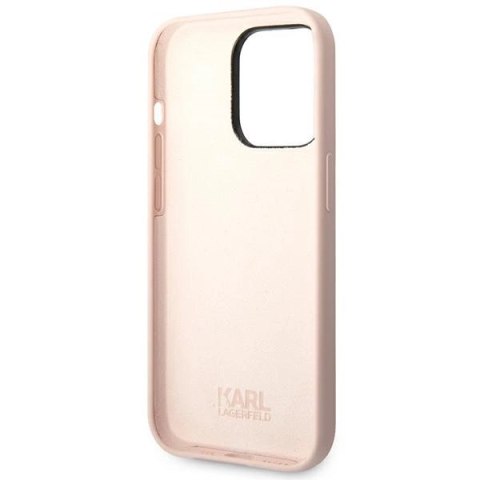 Etui Karl Lagerfeld Silicone Choupette Body na iPhone 14 Pro - jasnoróżowe Etui Karl Lagerfeld Silicone Choupette Body na iPhone 14 Pro - jasnoróżowe