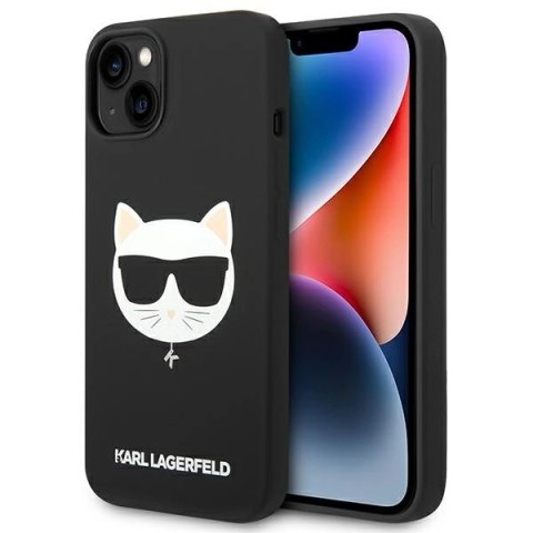 Etui Karl Lagerfeld Silicone Choupette Head MagSafe na iPhone 14 Plus - czarne Etui Karl Lagerfeld Silicone Choupette Head MagSafe na iPhone 14 Plus - czarne