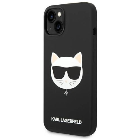 Etui Karl Lagerfeld Silicone Choupette Head MagSafe na iPhone 14 Plus - czarne Etui Karl Lagerfeld Silicone Choupette Head MagSafe na iPhone 14 Plus - czarne