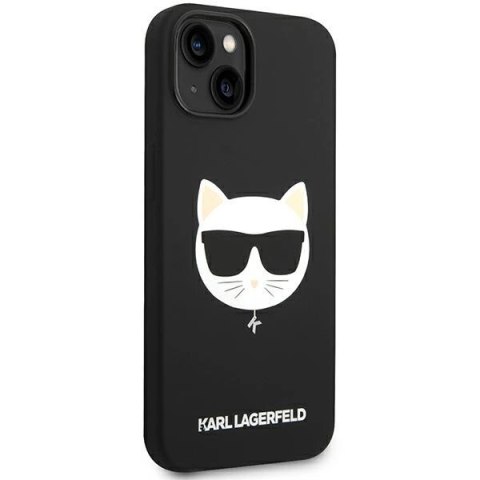 Etui Karl Lagerfeld Silicone Choupette Head MagSafe na iPhone 14 Plus - czarne Etui Karl Lagerfeld Silicone Choupette Head MagSafe na iPhone 14 Plus - czarne