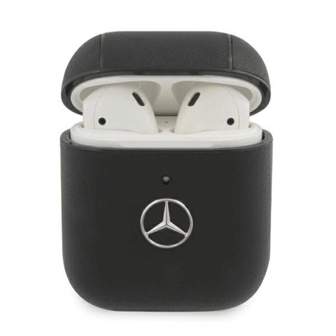 Etui Mercedes Electronic Line na AirPods 1/2 - czarne Etui Mercedes Electronic Line na AirPods 1/2 - czarne