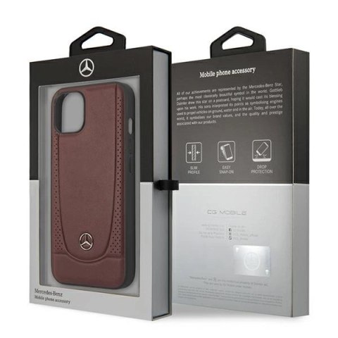 Etui Mercedes Leather Urban Bengale na iPhone 14 Plus - czerwone Etui Mercedes Leather Urban Bengale na iPhone 14 Plus - czerwone