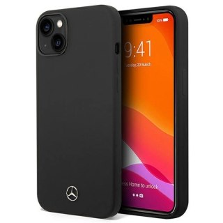 Etui Mercedes Silicone Line na iPhone 14 - czarne