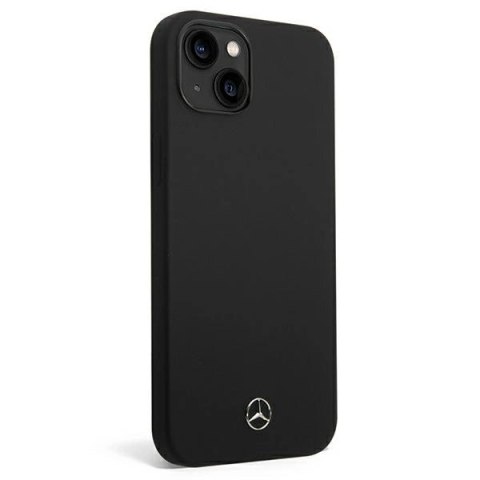 Etui Mercedes Silicone Line na iPhone 14 - czarne Etui Mercedes Silicone Line na iPhone 14 - czarne