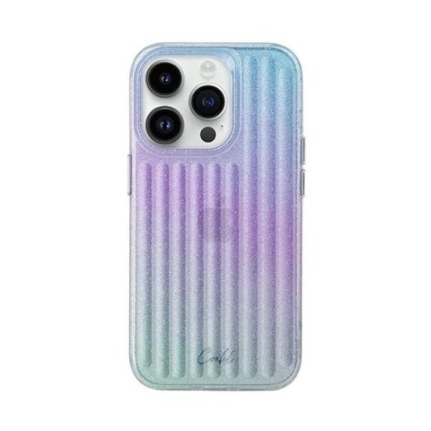 Etui UNIQ Coehl Linear na iPhone 14 Pro - niebiesko-różowe Etui UNIQ Coehl Linear na iPhone 14 Pro - niebiesko-różowe