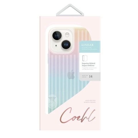 Etui Uniq Coehl Linear na iPhone 14 Plus - opalizujące
