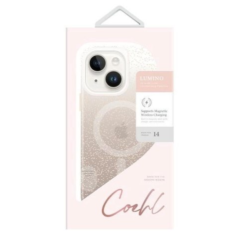 Etui Uniq Coehl Lumino na iPhone 14 Plus - złote Etui Uniq Coehl Lumino na iPhone 14 Plus - złote