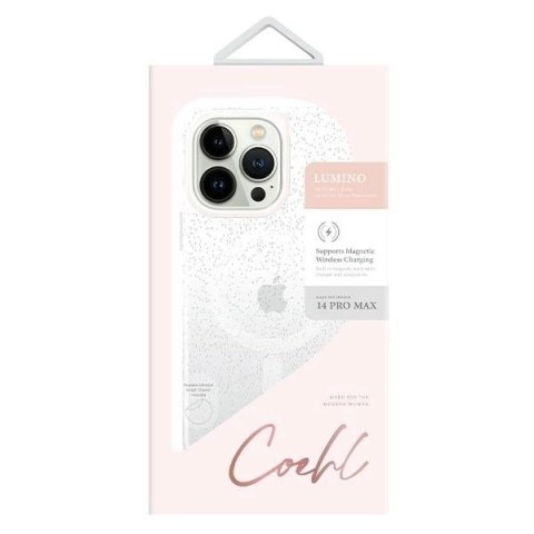 Etui Uniq Coehl Lumino na iPhone 14 Pro Max - srebrne Etui Uniq Coehl Lumino na iPhone 14 Pro Max - srebrne