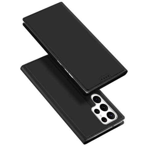 Dux Ducis Skin Pro etui Samsung Galaxy S23 Ultra pokrowiec z klapką portfel na kartę podstawka czarne Dux Ducis Skin Pro etui Samsung Galaxy S23 Ultra pokrowiec z klapką portfel na kartę podstawka czarne