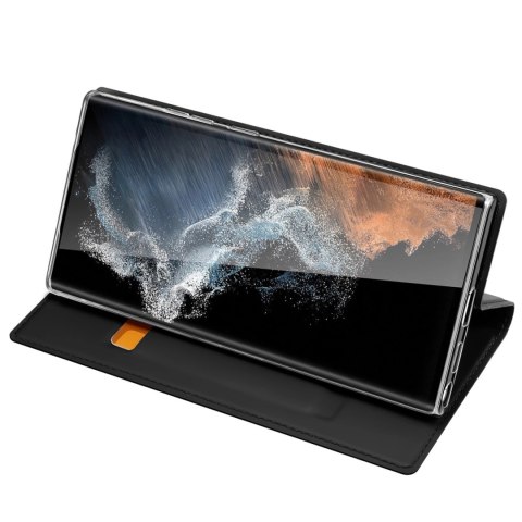 Dux Ducis Skin Pro etui Samsung Galaxy S23 Ultra pokrowiec z klapką portfel na kartę podstawka czarne Dux Ducis Skin Pro etui Samsung Galaxy S23 Ultra pokrowiec z klapką portfel na kartę podstawka czarne