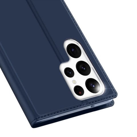 Dux Ducis Skin Pro etui Samsung Galaxy S23 Ultra pokrowiec z klapką portfel na kartę podstawka niebieskie Dux Ducis Skin Pro etui Samsung Galaxy S23 Ultra pokrowiec z klapką portfel na kartę podstawka niebieskie
