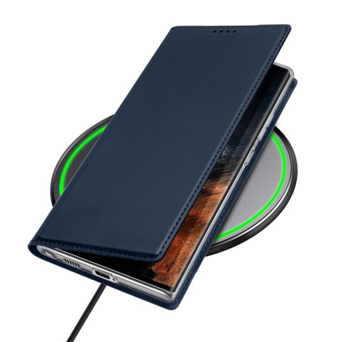 Dux Ducis Skin Pro etui Samsung Galaxy S23 Ultra pokrowiec z klapką portfel na kartę podstawka niebieskie Dux Ducis Skin Pro etui Samsung Galaxy S23 Ultra pokrowiec z klapką portfel na kartę podstawka niebieskie