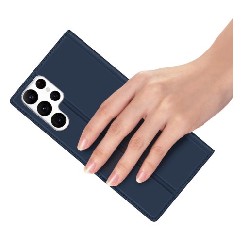 Dux Ducis Skin Pro etui Samsung Galaxy S23 Ultra pokrowiec z klapką portfel na kartę podstawka niebieskie Dux Ducis Skin Pro etui Samsung Galaxy S23 Ultra pokrowiec z klapką portfel na kartę podstawka niebieskie