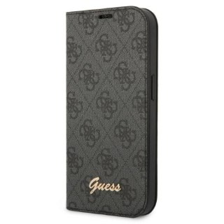 Etui Guess 4G Vintage Gold Logo na iPhone 14 Pro - czarne