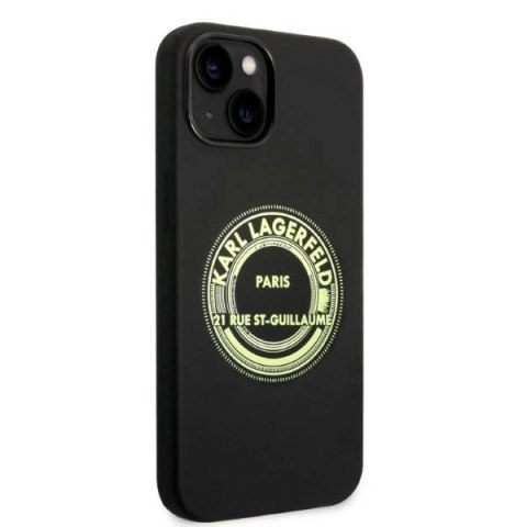 Etui Karl Lagerfeld Silicone RSG na iPhone 14 6,1" - czarne