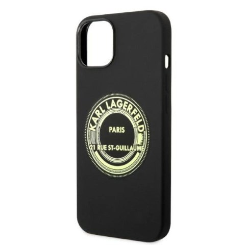 Etui Karl Lagerfeld Silicone RSG na iPhone 14 6,1" - czarne
