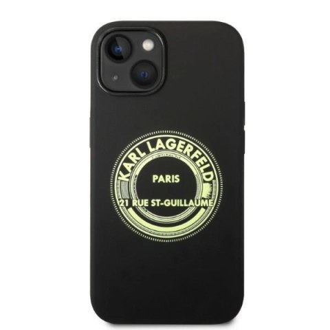 Etui Karl Lagerfeld Silicone RSG na iPhone 14 Plus - czarne
