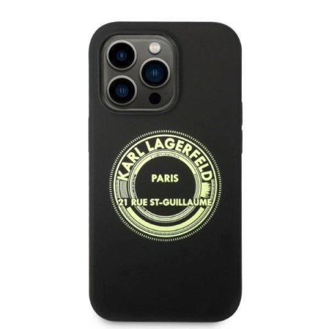 Etui Karl Lagerfeld Silicone RSG na iPhone 14 Pro Max 6,7" - czarne Etui Karl Lagerfeld Silicone RSG na iPhone 14 Pro Max 6,7" - czarne