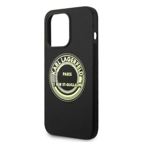 Etui Karl Lagerfeld Silicone RSG na iPhone 14 Pro - czarne Etui Karl Lagerfeld Silicone RSG na iPhone 14 Pro - czarne