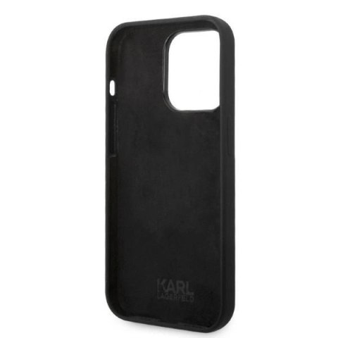 Etui Karl Lagerfeld Silicone RSG na iPhone 14 Pro - czarne Etui Karl Lagerfeld Silicone RSG na iPhone 14 Pro - czarne
