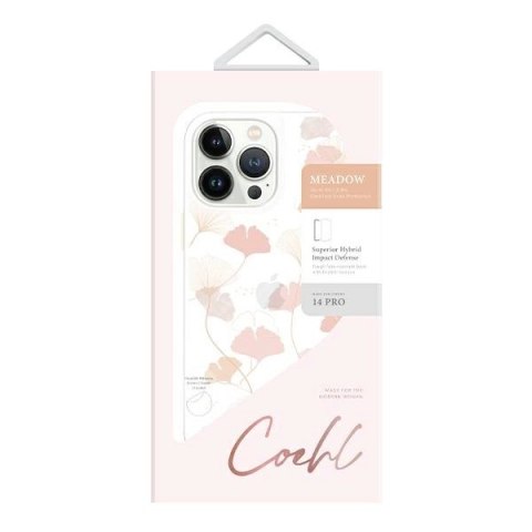 Etui UNIQ Coehl Meadow na iPhone 14 Pro - różowe Etui UNIQ Coehl Meadow na iPhone 14 Pro - różowe