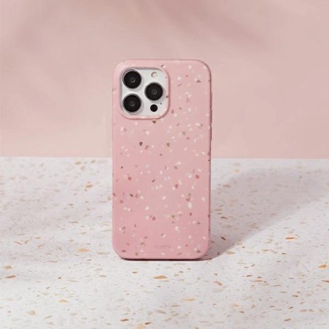 Etui UNIQ Coehl Terrazzo na iPhone 14 Pro - różowe Etui UNIQ Coehl Terrazzo na iPhone 14 Pro - różowe