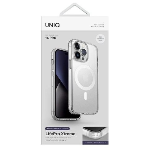 Etui UNIQ LifePro Xtreme Magclick Charging na iPhone 14 Pro - przezroczyste