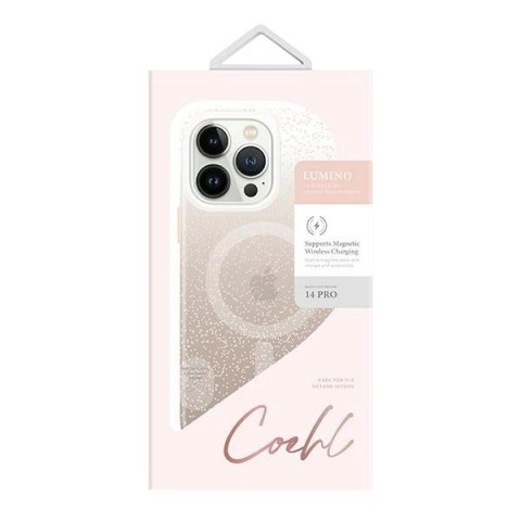Etui Uniq Coehl Lumino na iPhone 14 Pro - złote Etui Uniq Coehl Lumino na iPhone 14 Pro - złote