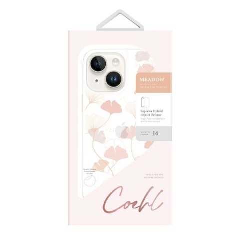 Etui Uniq Coehl Meadow na iPhone 14 Plus - różowe
