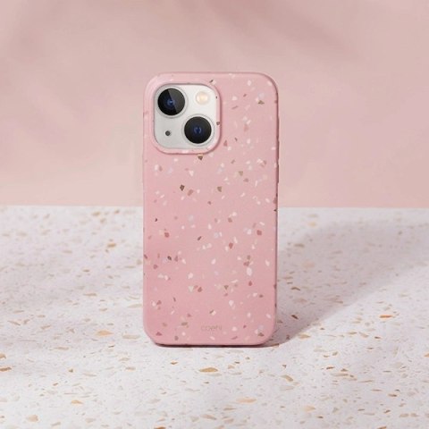 Etui Uniq Coehl Terrazzo na iPhone 14 Plus - różowe Etui Uniq Coehl Terrazzo na iPhone 14 Plus - różowe