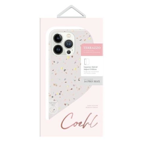 Etui Uniq Coehl Terrazzo na iPhone 14 Pro Max - piaskowe Etui Uniq Coehl Terrazzo na iPhone 14 Pro Max - piaskowe
