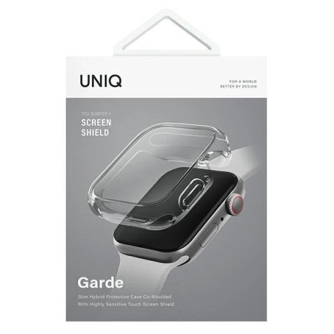 Etui Uniq Garde na Apple Watch 7/8/SE2 45mm - przezroczyste Etui Uniq Garde na Apple Watch 7/8/SE2 45mm - przezroczyste