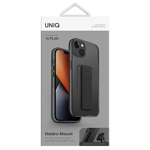 Etui Uniq Heldro Mount na iPhone 14 Plus - czarne Etui Uniq Heldro Mount na iPhone 14 Plus - czarne