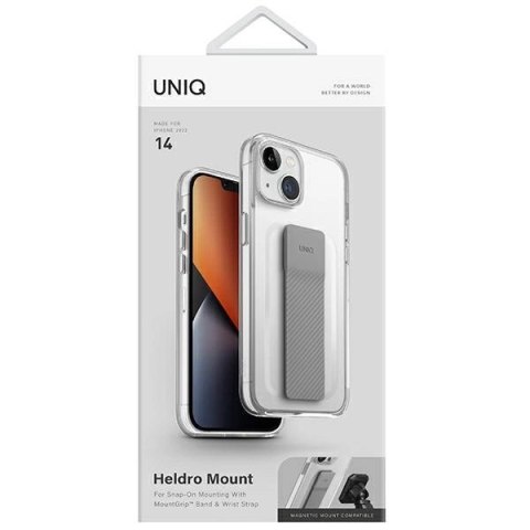 Etui Uniq Heldro Mount na iPhone 14 - przezroczyste Etui Uniq Heldro Mount na iPhone 14 - przezroczyste