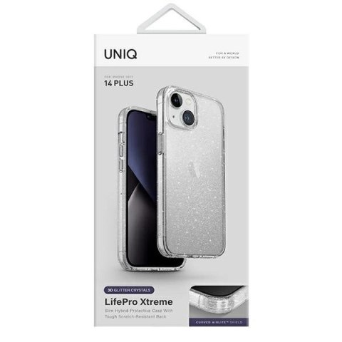 Etui Uniq LifePro Xtreme na iPhone 14 Plus - przezroczysto-srebrny Etui Uniq LifePro Xtreme na iPhone 14 Plus - przezroczysto-srebrny