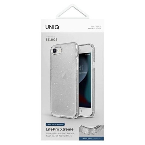 Etui Uniq LifePro Xtreme na iPhone 7 / 8 / SE 2020 / SE 2022 - przezroczysto-srebrny Etui Uniq LifePro Xtreme na iPhone 7 / 8 / SE 2020 / SE 2022 - przezroczysto-srebrny