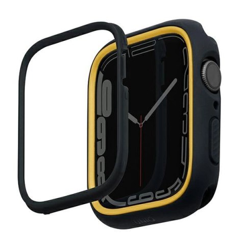 Etui Uniq Moduo na Apple Watch 4/5/6/7/8/SE/SE2 40/41mm - czarno-musztardowy Etui Uniq Moduo na Apple Watch 4/5/6/7/8/SE/SE2 40/41mm - czarno-musztardowy