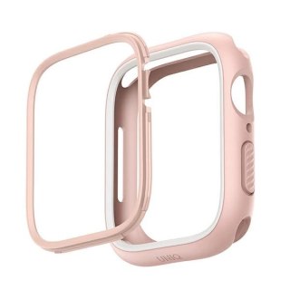 Etui Uniq Moduo na Apple Watch 4/5/6/7/8/SE/SE2 40/41mm - różowo-biały
