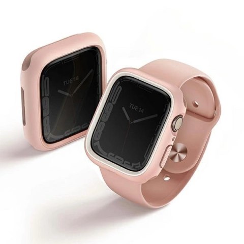Etui Uniq Moduo na Apple Watch 4/5/6/7/8/SE/SE2 40/41mm - różowo-biały Etui Uniq Moduo na Apple Watch 4/5/6/7/8/SE/SE2 40/41mm - różowo-biały