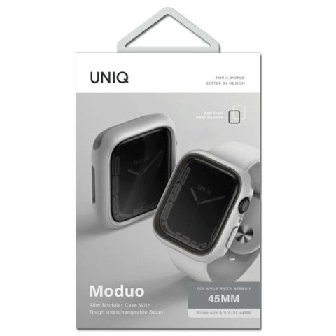 Etui Uniq Moduo na Apple Watch 4/5/6/7/8/SE/SE2 44/45mm - kredowo-szary Etui Uniq Moduo na Apple Watch 4/5/6/7/8/SE/SE2 44/45mm - kredowo-szary
