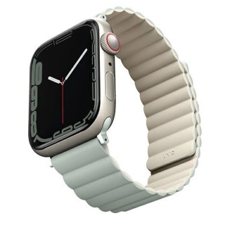 Pasek Uniq Revix na Apple Watch 1/2/3/4/5/6/7/8/SE/SE2/Ultra 42/44/45/49mm - szałwiowo-beżowy